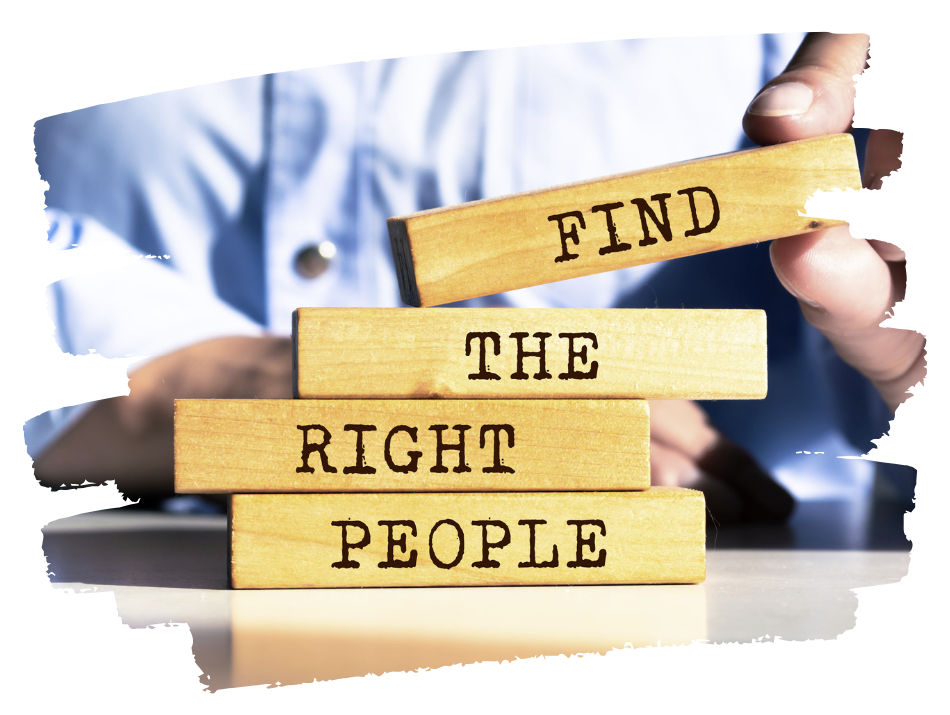 Find the right people graphic